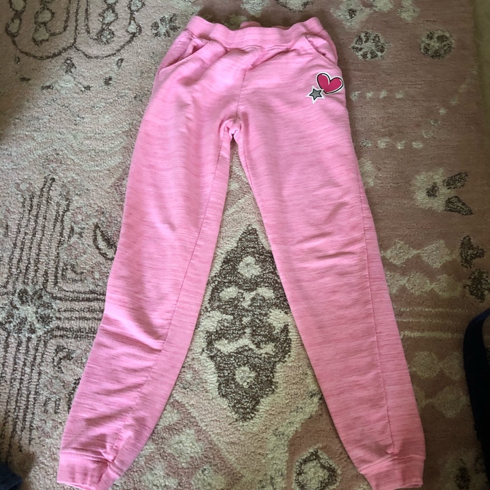 Crazy 8 kids pink sweatpants size 10/12